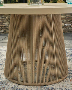 Ocean Park Beige Outdoor Dining Table - Ornate Home