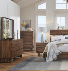 Ocean Six Drawer Solid Wood Dresser in Natural Sengon - Ornate Home