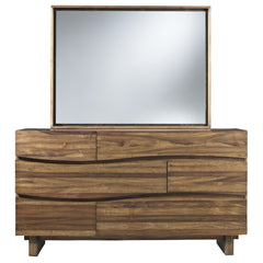 Ocean Six Drawer Solid Wood Dresser in Natural Sengon - Ornate Home