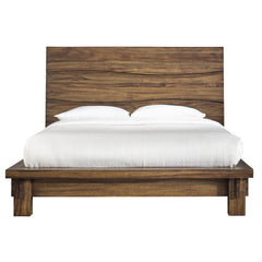 Ocean Solid Wood Eastern King Platform Bed in Natural Sengon - Ornate Home