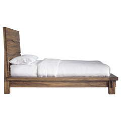Ocean Solid Wood Full Platform Bed in Natural Sengon - Ornate Home