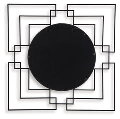 Oceanal Black/Gold Finish Accent Mirror - Ornate Home