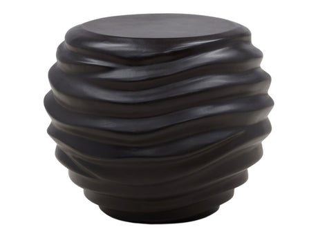 Oceanne Black Outdoor Side Table - Ornate Home