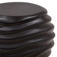 Oceanne Black Outdoor Side Table - Ornate Home