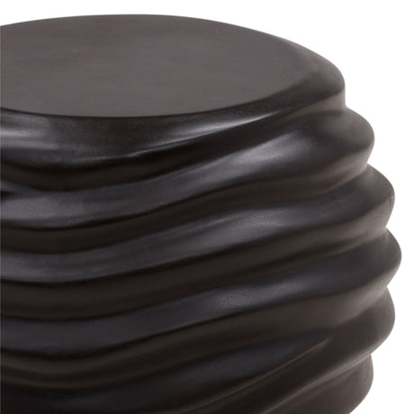 Oceanne Black Outdoor Side Table - Ornate Home