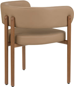 Oceanside Tan/Brown Leather Upholstered Dining Chair (Set of 2) - Ornate Home