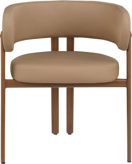 Oceanside Tan/Brown Leather Upholstered Dining Chair (Set of 2) - Ornate Home