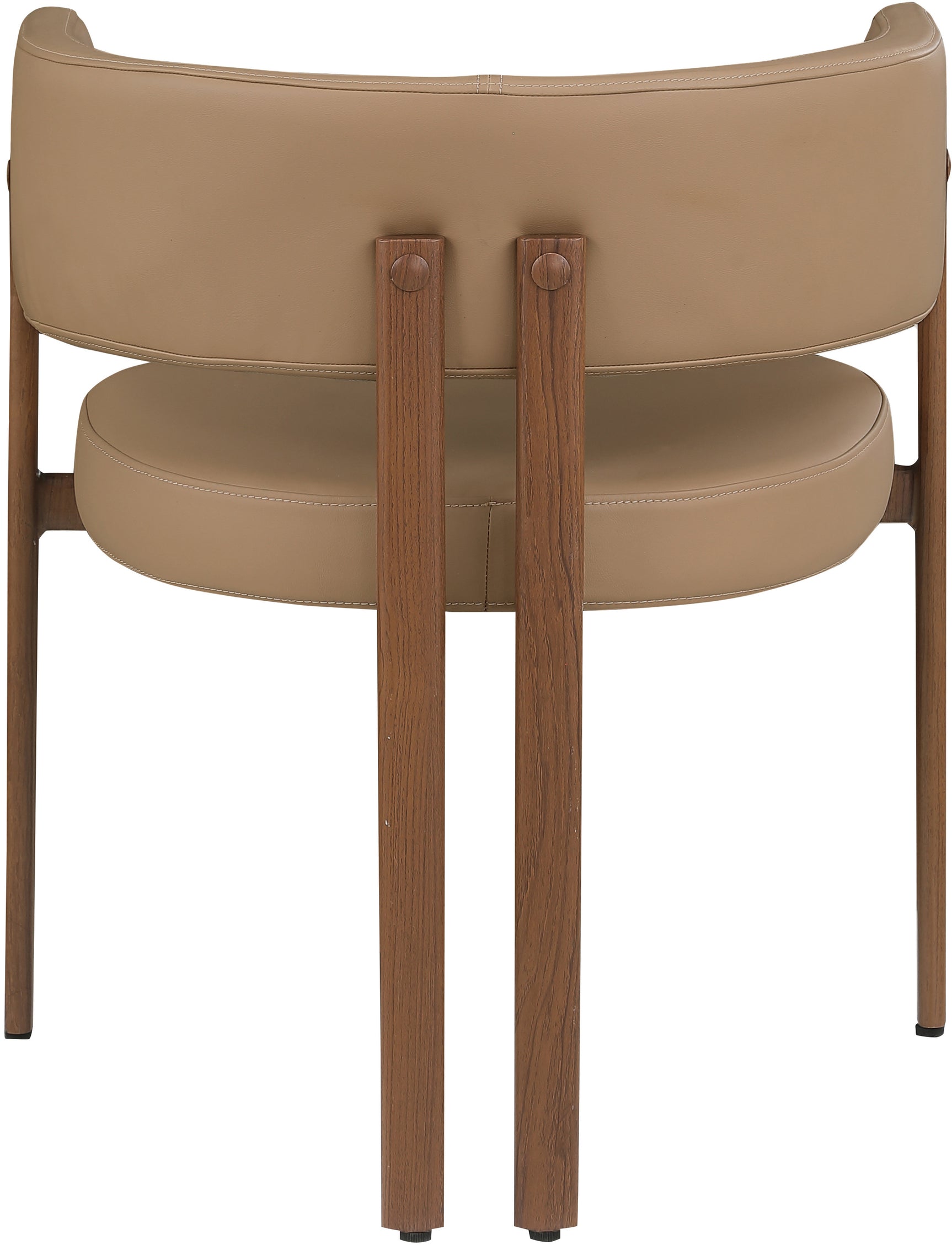 Oceanside Tan/Brown Leather Upholstered Dining Chair (Set of 2) - Ornate Home