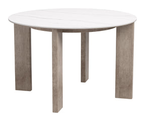 Oceanveil White Outdoor Round Dining Table - Ornate Home