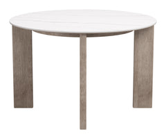 Oceanveil White Outdoor Round Dining Table - Ornate Home