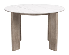 Oceanveil White Outdoor Round Dining Table - Ornate Home