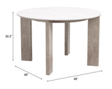 Oceanveil White Round Dining Table