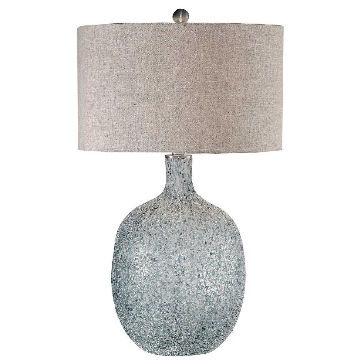 Oceaonna Blue Glass Table Lamp - Ornate Home