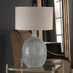 Oceaonna Blue Glass Table Lamp - Ornate Home