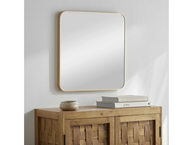 Ockenfels Modern Arched  Gold Wall Mirror - Ornate Home