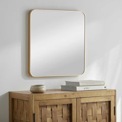 Ockenfels Modern Arched Gold Wall Mirror - Ornate Home