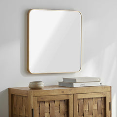 Ockenfels Modern Arched Gold Wall Mirror - Ornate Home