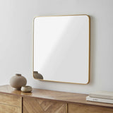 Ockenfels Modern Arched Gold Wall Mirror - Ornate Home
