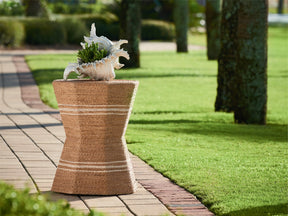 Octagonal Natural Side Table - Ornate Home