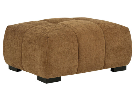 Octavia Amber Upholstered Rectangular Ottoman - Ornate Home