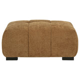 Octavia Amber Upholstered Rectangular Ottoman - Ornate Home