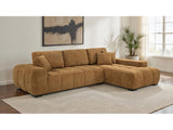 Octavia Amber Upholstered Sectional Chaise Sofa - Ornate Home