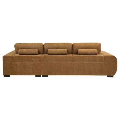 Octavia Amber Upholstered Sectional Chaise Sofa - Ornate Home