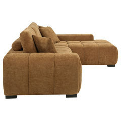 Octavia Amber Upholstered Sectional Chaise Sofa - Ornate Home
