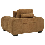 Octavia Amber Upholstered Track Arm Accent Chair - Ornate Home