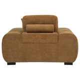 Octavia Amber Upholstered Track Arm Accent Chair - Ornate Home