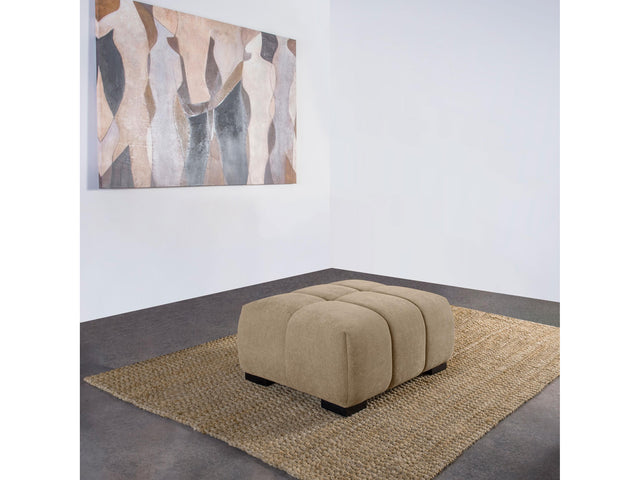 Octavia Camel Upholstered Rectangular Ottoman - Ornate Home