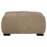 Octavia Camel Upholstered Rectangular Ottoman - Ornate Home