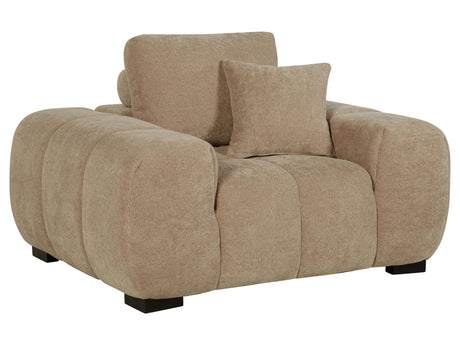 Octavia Camel Upholstered Track Arm Accent Chair - Ornate Home