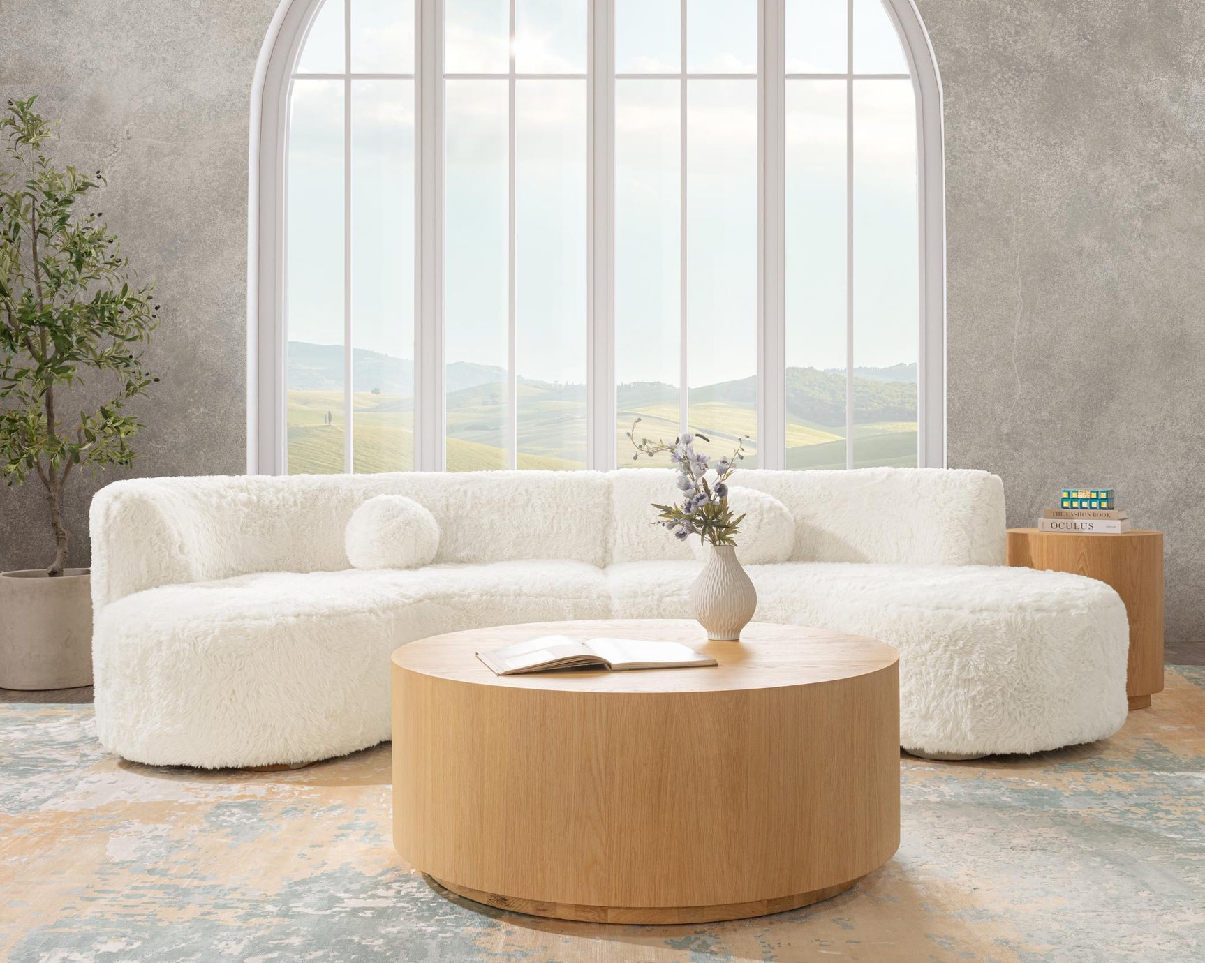 Octavia Vanilla 2 Piece Sectional - Ornate Home