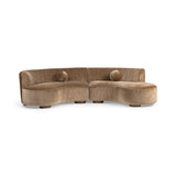 Octavia Walnut Heather 2-Piece Sectional
