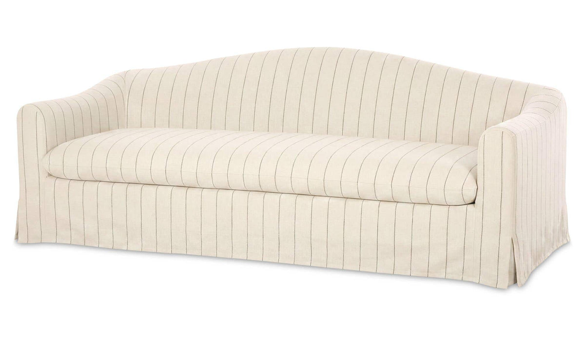 Odell Olive Stripe Slipcover Sofa - Ornate Home
