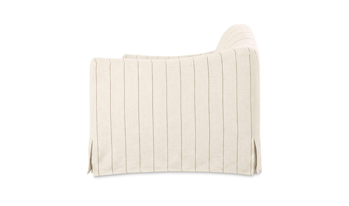 Odell Olive Stripe Slipcover Sofa - Ornate Home