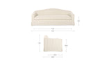 Odell Olive Stripe Slipcover Sofa - Ornate Home