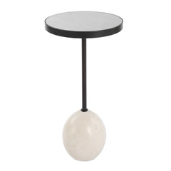 Odesa Bronze/Brown Marble Accent Table - Ornate Home