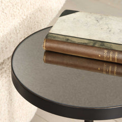 Odesa Bronze/Brown Marble Accent Table - Ornate Home