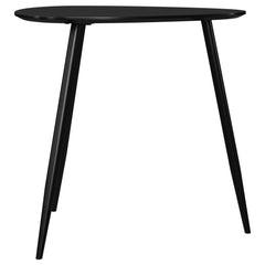 Odessa Black 3-piece Triangular Coffee and End Table Set - Ornate Home