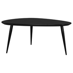 Odessa Black 3-piece Triangular Coffee and End Table Set - Ornate Home