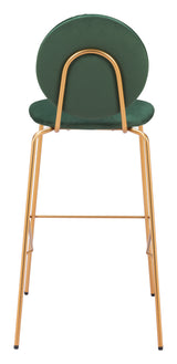 Odessa Green & Gold Barstool (Set of 2) - Ornate Home