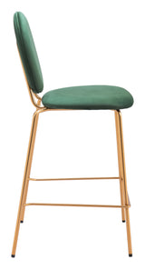 Odessa Green & Gold Counter Stool (Set of 2) - Ornate Home