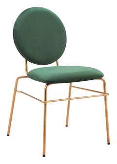 Odessa Green & Gold Dining Chair (Set of 2) - Ornate Home