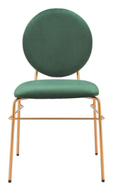 Odessa Green & Gold Dining Chair (Set of 2) - Ornate Home