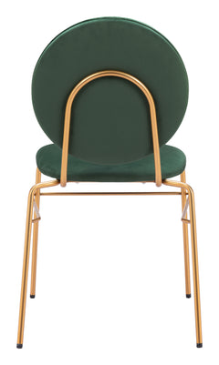 Odessa Green & Gold Dining Chair (Set of 2) - Ornate Home