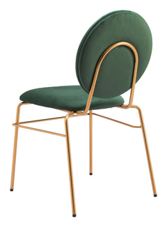 Odessa Green & Gold Dining Chair (Set of 2) - Ornate Home