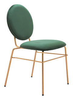 Odessa Green & Gold Dining Chair (Set of 2) - Ornate Home