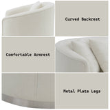 Odette Beige Loveseat W/2 Pillows - Ornate Home